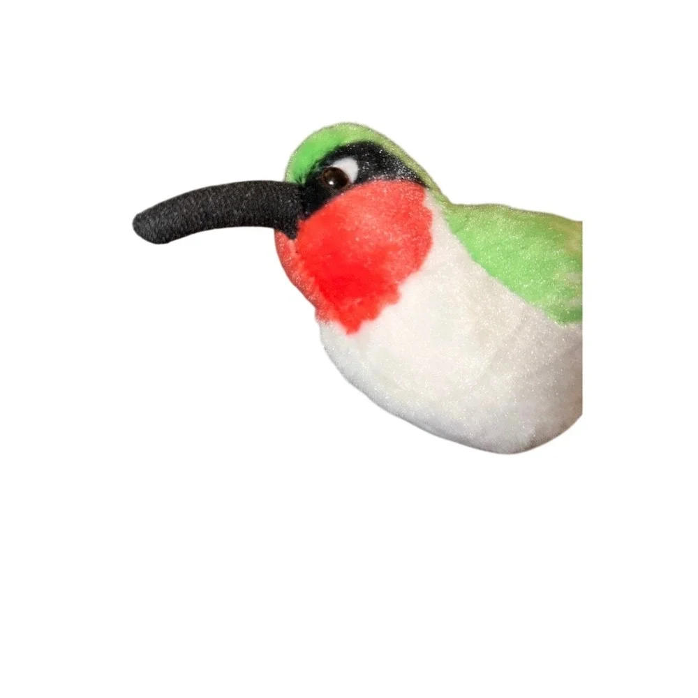 Wild Republic Audubon Ruby Throated Hummingbird Plush with Sound New‎